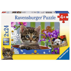 Ravensburger puzle 2X24 Dog and Cat R 08971