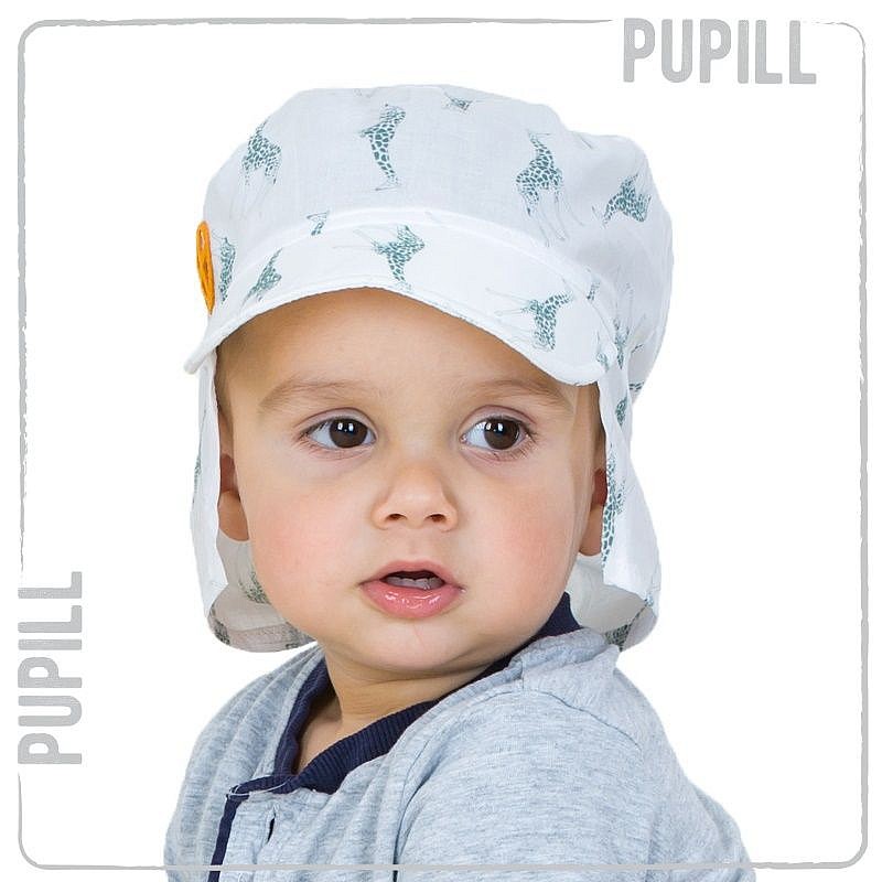 PUPILL GIRAFO cepure 50-52 izmērs, WHITE/BLUE