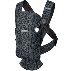 BABYBJORN MINI 3D MESH ķengursoma ANTHRACITE LEOPARD, 021078