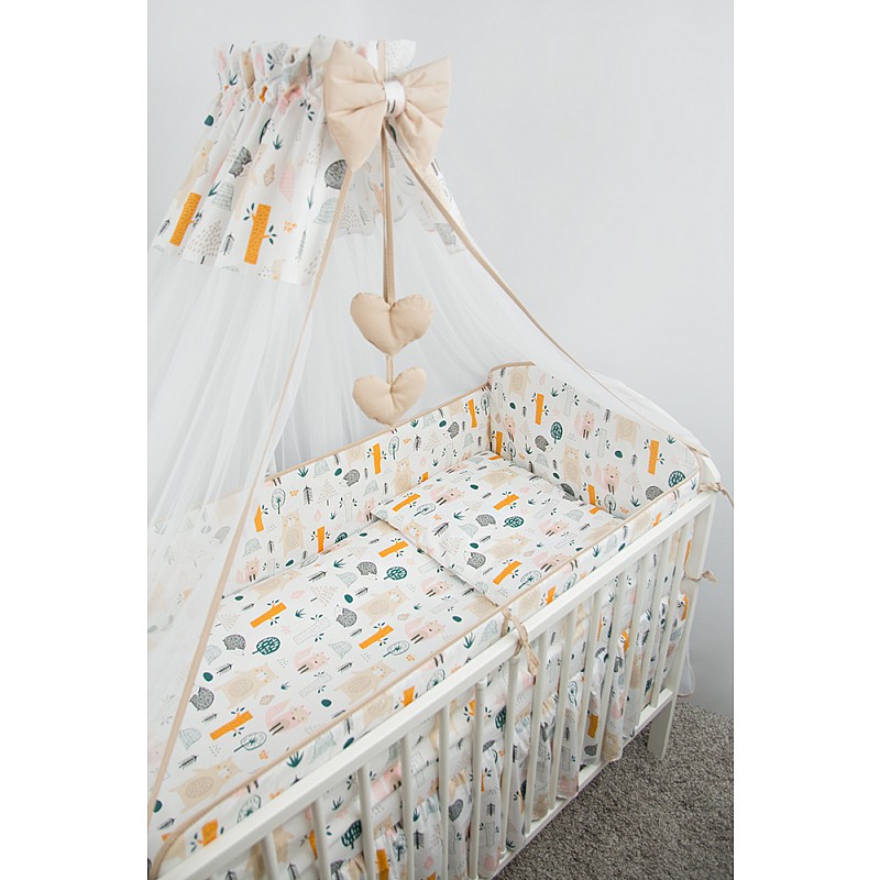 ANKRAS FOREST Apmalīte bērnu gultiņai 360cm, beige