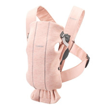 BABYBJORN MINI 3D JERSEY ķengursoma LIGHT PINK