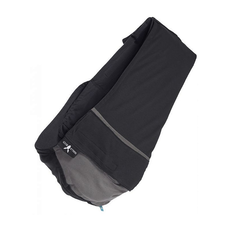 WALLABOO Bērnu slings Connection kokvilnas, black/grey