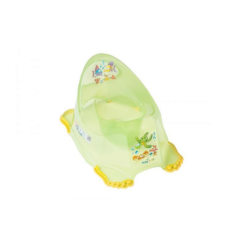 TEGA BABY Bērnu podiņš AQUA - transparent green, AQ-007