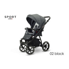 LONEX SPORT pastaigu rati, 02 Black