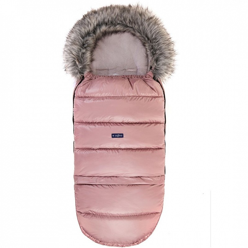 ZAFFIRO GROW UP 2-daļīgs ratu guļammaiss Plush, pastel salmon