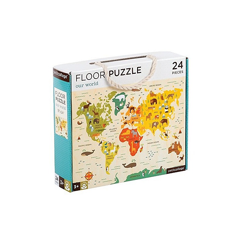 PETIT COLLAGE Grīdas puzle "Mūsu pasaule",24gb. PTC098