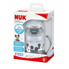 NUK Mācību pudelīte Mickey 150ml SI pelēka 10215337 SK69 ATLAIDE