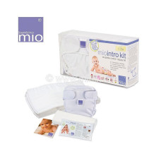 BAMBINO MIO Intro Kit WHITE - autiņu izmēģinājuma komplekts (1+3+50+100g), mazas S (5-7 kg), baltas