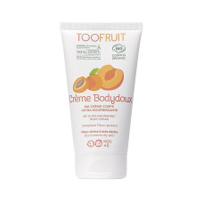 TOOFRUIT Bodydoux organisks, bagātīgi barojošs ķermeņa krēms bērniem ar aprikožu eļļu un šī sviestu, 150 ml PF011