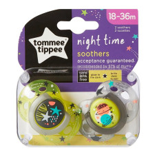 TOMMEE TIPPEE māneklis Night unisex 18-36m 2 gab., 433475