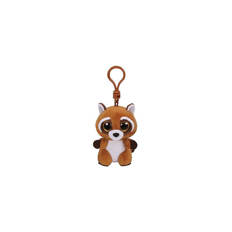 TY Beanie Boos Mīkstā rotaļlieta - piekariņš RUSTY RACOON 8cm, TY36564