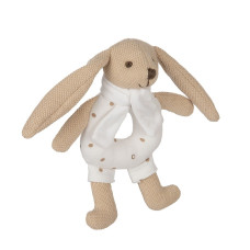 CANPOL BABIES Mīkstā rotaļlieta ar grabuli RABBIT 0m+ 80/201 beige