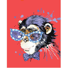 TSVETNOY Dimantu mozaīkas komplekts 40x50cm Stylish Monkey, LG188e