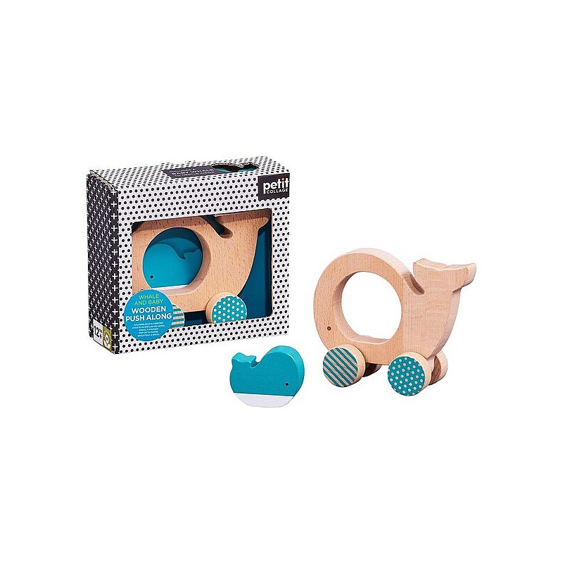 PETIT COLLAGE  Stumjamā rotaļlieta "Vaļi" , PTC539