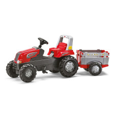 ROLLY TOYS pedāļu traktors ar piekabi Rolly Junior RT 800261 sarkans