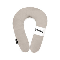 LA BEBE Snug Satins Barošanas pakaviņš spilvens 20*70 cm Dark Beige 49343