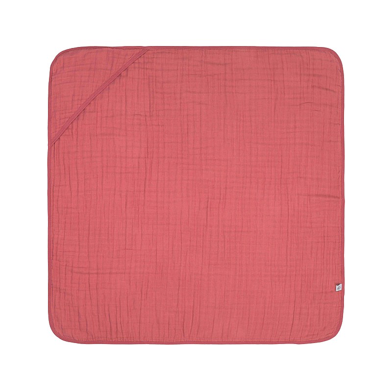 LASSIG Dvielis ar kapucīti (kokvilnas muslīna) (sārts) , 1312015611