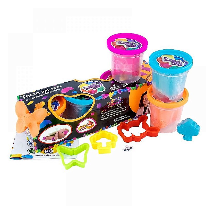 LOVIN’DO modelēšanas masa - plastilīns Neon, 41035 IZPĀRDOŠANA