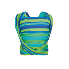 WOMAR slings BE CLOSE Nr.17 LIGHT GREEN AND TURQUOISE AND SAPPHIRE STRIPES