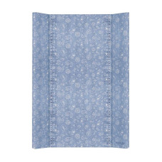 CEBABABY pārtinamā virsma ar mīkstu pamatni uz kumodi 50x70cm Denim Style Boho blue