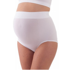 BELLISSIMA Slip Bezvīļu augsta vidukļa biksītes ar vēdera atbalstu Maternity L-XL bianco