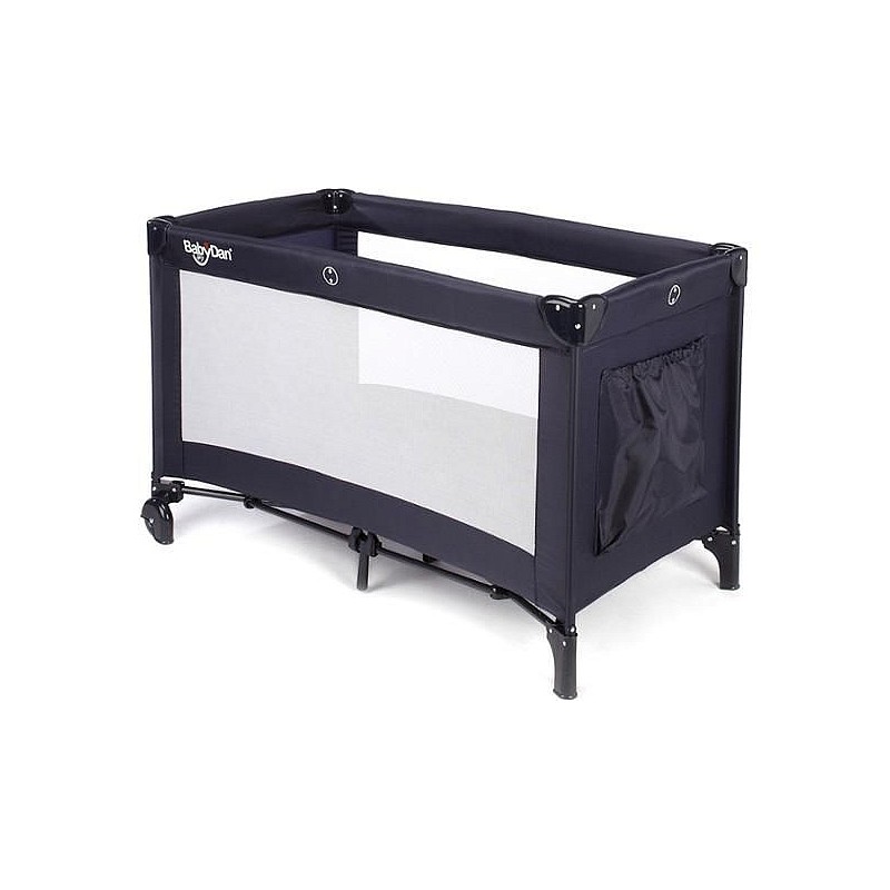 BABYDAN ceļojuma gulta 120x60cm 1 līmenis, 1080-1-60 black