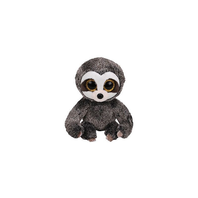 TY Beanie Boos Mīkstā rotaļlieta DANGLER - grey sloth reg 15cm, TY36215