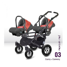 BABYACTIVE Twinni Classic Bērnu autosēdeklis MEXICAN RED 1gab. - 03 sarkans