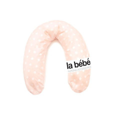 LA BEBE Rich Cotton Barošanas pakaviņš spilvens Pink dots 30x175cm 74270