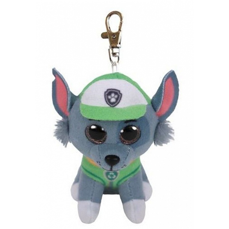 TY Paw Patrol Mīkstā rotaļlieta - piekariņš ROCKY DOG 8cm, TY41279