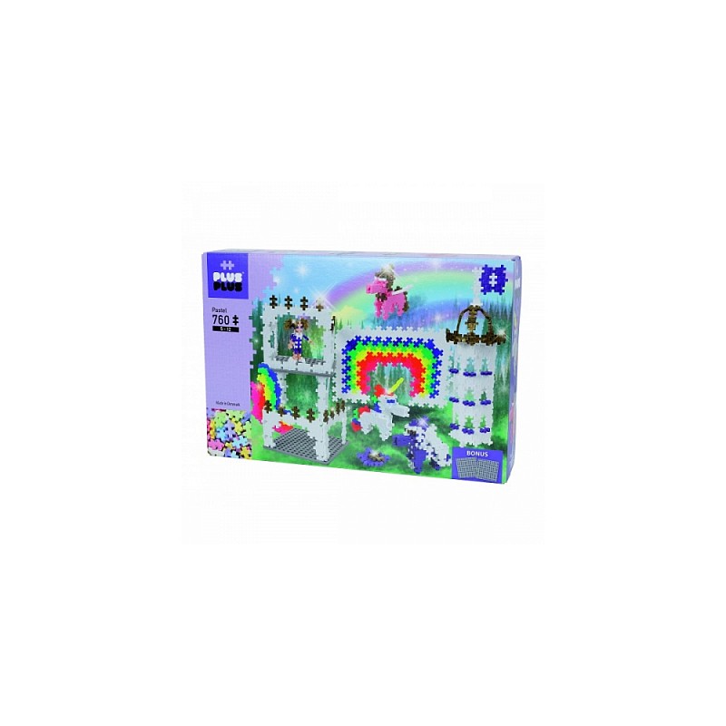 Plus Plus Mini Basic RAINBOW CASTLE konstruktors 760gab., 3775