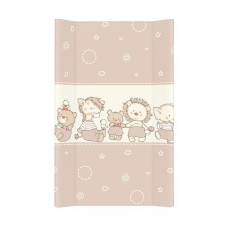 CEBABABY pārtinamā virsma ar cietu pamatni 50x80cm DUCKLINGS BROWN W-210-050-230