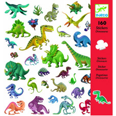 DJECO Uzlīmes – Dinozauri 160gb., DJ08843