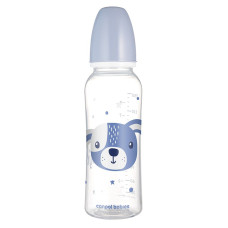 CANPOL BABIES šaura kakla pudelīte CUTE ANIMALS, 250 ml, 11/841_blu