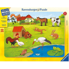 Ravensburger Puzle dubultā plakanā 10gb. Mājdzīvnieki, R06515