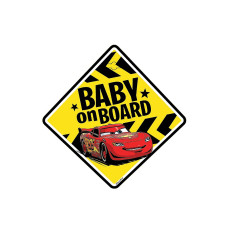 DISNEY BABY Baby on board zīme automašīnai CARS 9610