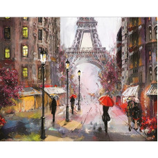 TSVETNOY Dimantu mozaīkas komplekts 40x50cm Paris in the Rain, LG249e