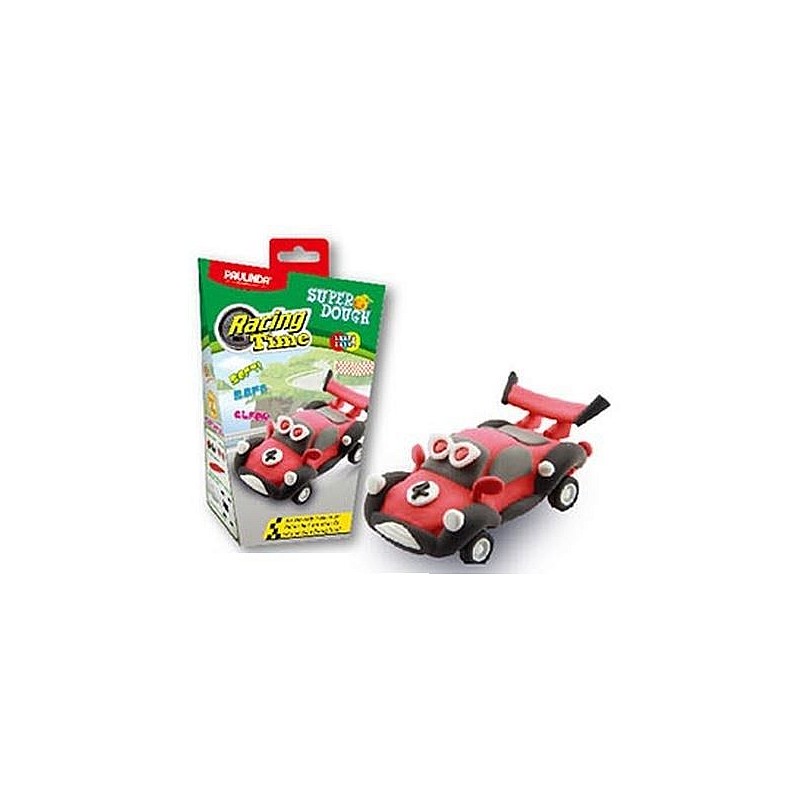 PAULINDA Super Dough modelēšanas masa - Racing Car sarkans 081161-4