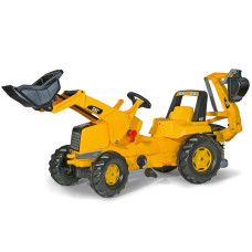 ROLLY TOYS pedāļu traktors-iekrāvējs ar ekskavatoru Rolly Junior Cat 813001