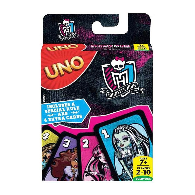 MATTEL UNO  kāršu spēle Monster High