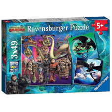 Ravensburger puzle 3x49gb. DRAGON R08064