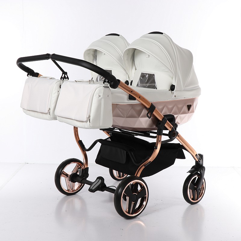 JUNAMA MIRROR SATIN DUO Dvīņu rati 3in1, col. 05