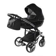 JUNAMA S LINE V3 Universālie rati 2in1, 01 BLACK + SILVER