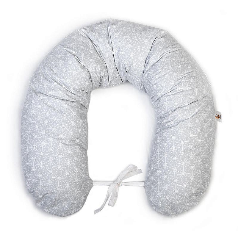 YappyRosette Grey barošanas spilvens 150cm