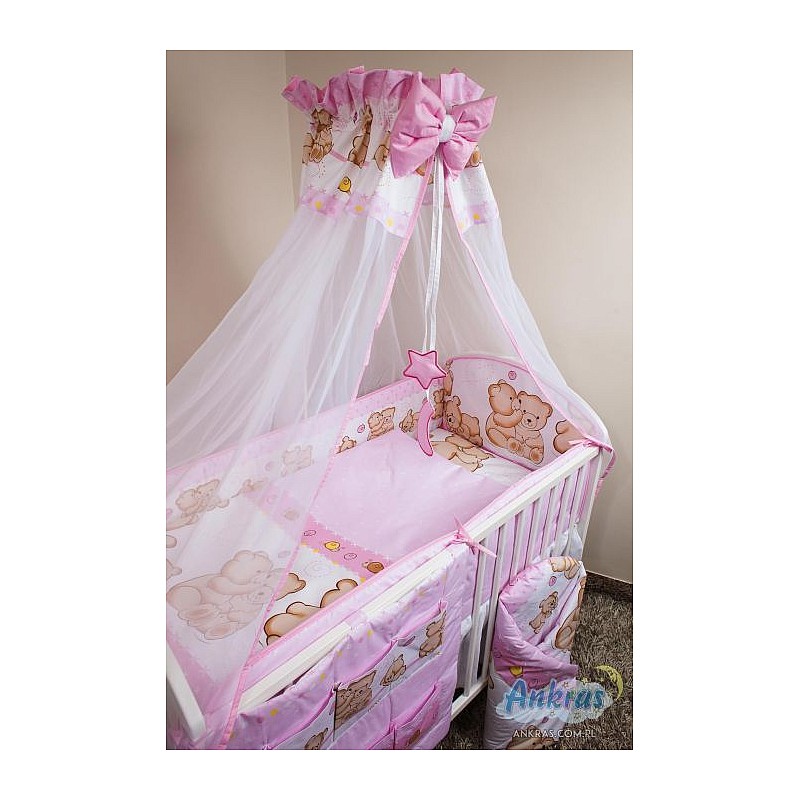 ANKRAS Friends Gultas Veļas Komplekts no 2 daļām 120x90cm - pink IZPĀRDOŠANA