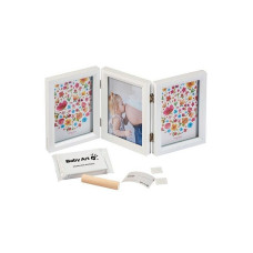 BABY ART Double Print Frame komplekts mazuļa pēdiņu/rociņu nospieduma izveidošanai, Carolin Style, 3601092500