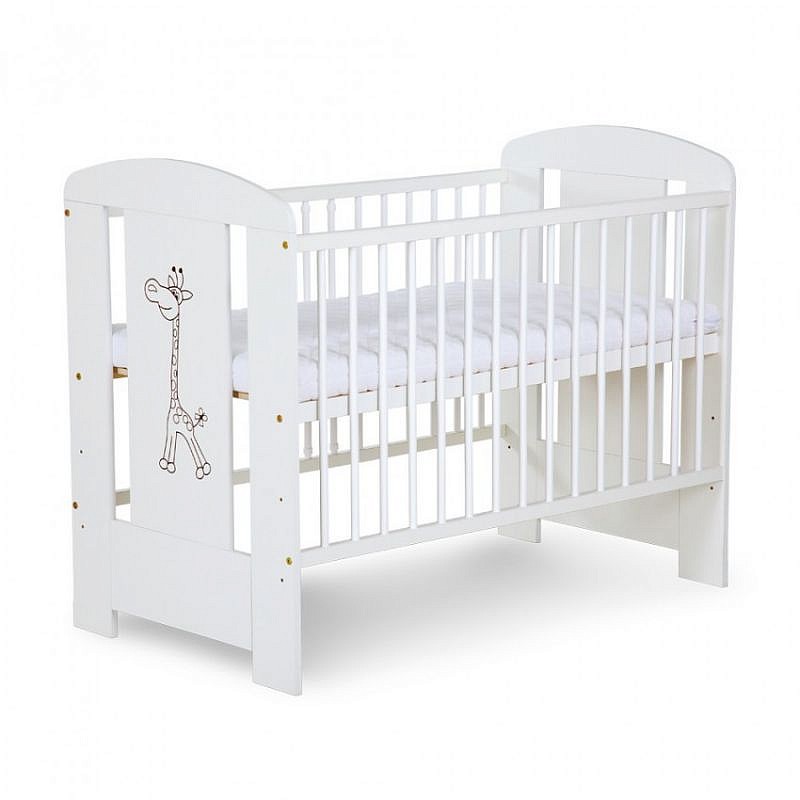 KLUPS SAFARI GIRAFFE bērnu gulta 120x60cm, balta