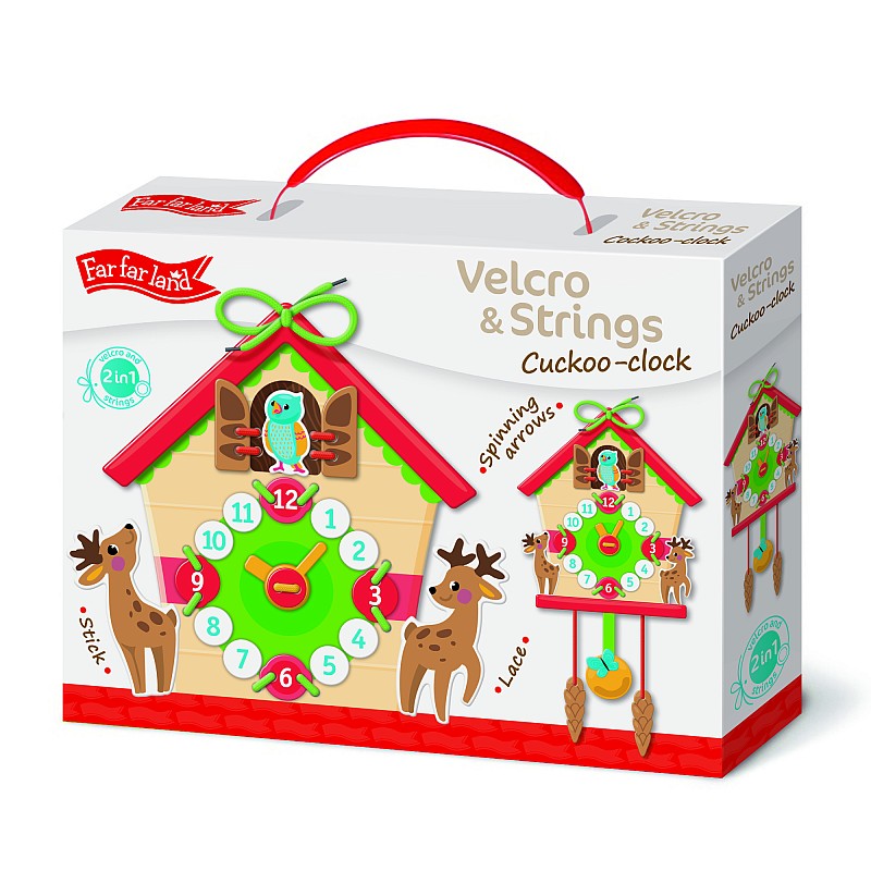 FAR FAR LAND velcro&strings spēle Dzeguzes pulkstenis F-02927