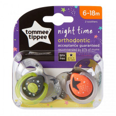 TOMMEE TIPPEE māneklis Night unisex 6-18m 2 gab., 433474