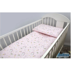 ANKRAS PONY Gultas veļas komplekts no 2 daļām 120x90cm pink